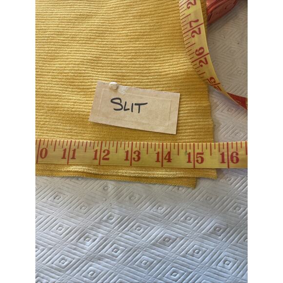 Slinky Bright Form Fitting Caution Light Dress Deep V Long Slit Feels Good Sexy - Picture 8 of 16